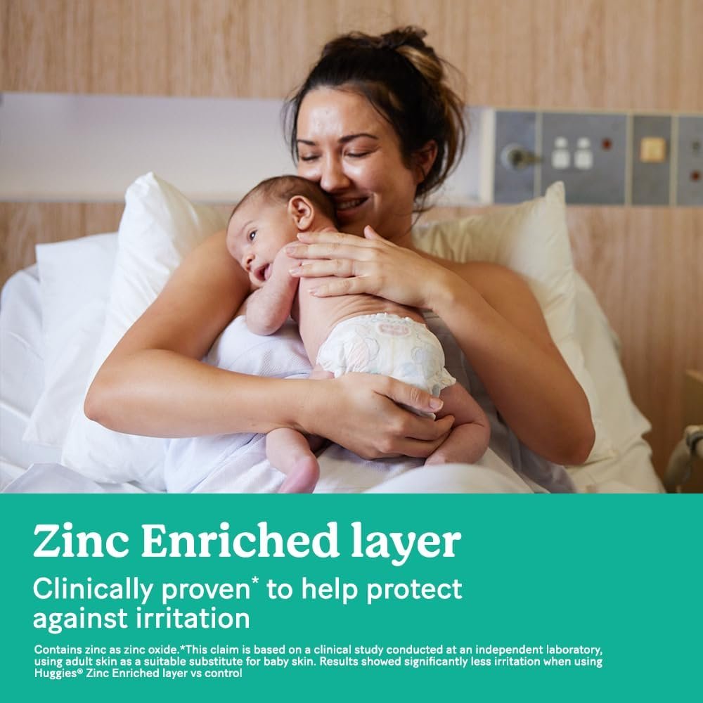 Huggies Infant Nappies Size 2 (4-8kg) 192 Count - One Month Supply (Packaging May Vary) - Image 3