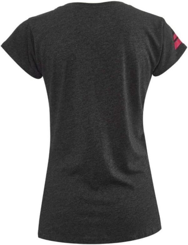 Babolat Women's Exercise Flag Msg Tee W T-Shirt, Black HTHR, S - Image 2