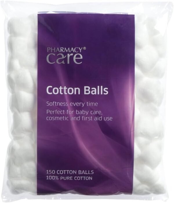 Pharmacy Care Soft Absorbent Make Up Remover Cotton Balls (Pack of 150)