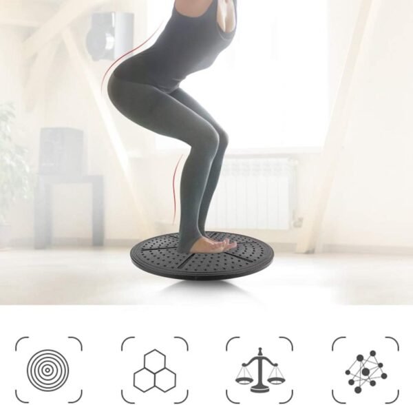 Leapiture Purple Labyrinth Yoga Balance Board, Balance Training Board, Yoga Wobble Board, Yoga Stability Board, Balance Board for Core Strength - Image 2