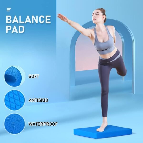 Balance Foam Pad Non-Slip Mat for Fitness & Balance Yoga Pilates Gym Exercise soft pads for Physical Therapy Knee Cushion - Image 2