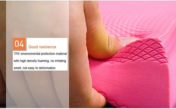 Oval Balance Pads, Yoga Balance Pad Mat Balance Cushion Coordination Trainer, Soft Comfortable Full Body Training Balance Pad for Fitness, Core Stability Strength Training (Rose Red) - Image 3