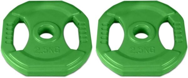 HCE Hex Barbell Weights - CrossFit Barbell Pump Set - Bench Press Barbell Coloured Plates for Power Weightlifting, Full Body Building Workout Gym Training Equipment