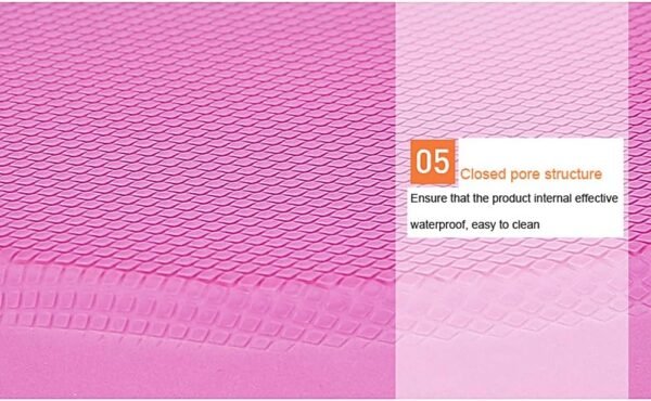 Oval Balance Pads, Yoga Balance Pad Mat Balance Cushion Coordination Trainer, Soft Comfortable Full Body Training Balance Pad for Fitness, Core Stability Strength Training (Rose Red) - Image 4