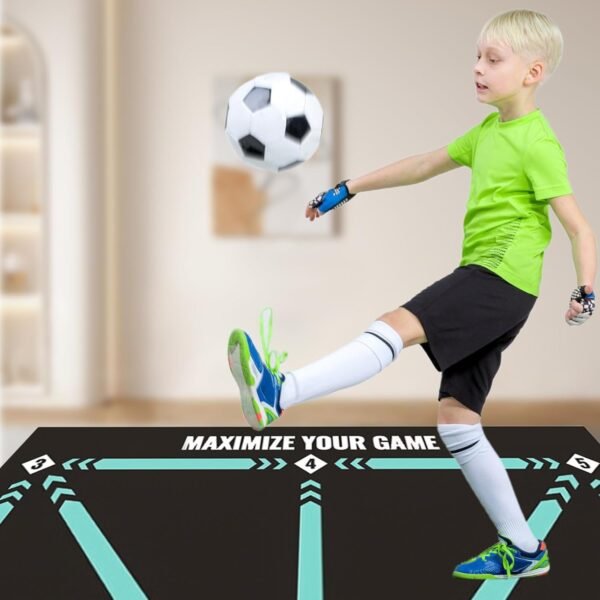 Football Mat Football Step Training Mat: Diatom Mud Green Non-Slip Silent Shock Absorption Football Mat Training Football Mat Gifts for Football Lovers - Image 4