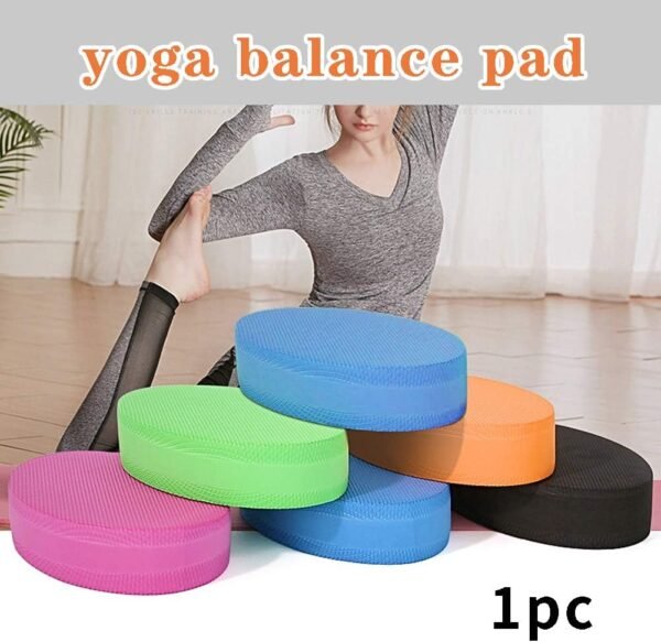 Oval Balance Pads, Yoga Balance Pad Mat Balance Cushion Coordination Trainer, Soft Comfortable Full Body Training Balance Pad for Fitness, Core Stability Strength Training (Rose Red) - Image 8