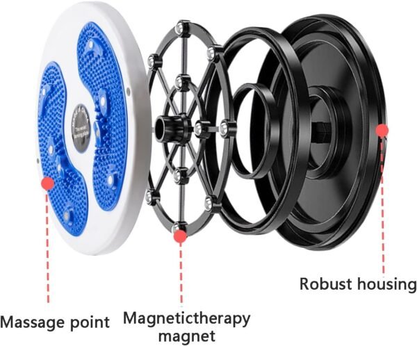 Kikuo Twist Waist Disc Board with Drawstring, Waist Removing Multifunctional Magnetic Balance Board Pedal, Resistance Bands, Massage Foot Sole, Home Fitness Equipment, Aerobic Exercises, Fitness Accessories - Image 4