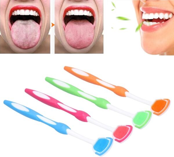 Plastic Tongue Scraper for Travel Portable Breath Freshener Tongue Brush Cleaner Toothbrushes Products Oral Care Beauty Care Personal Care Accessories - Image 3