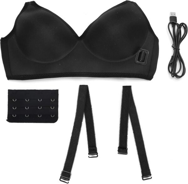 NSXAYIWE Electric Massage Bra, Multifunctional Heated Wireless Breast Enlargement Bra, Massage Bra for Breast Enlargement, USB Black Insert - Image 9