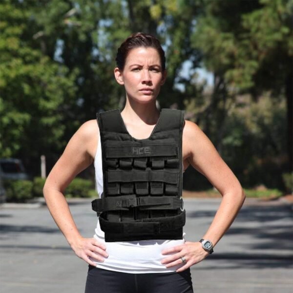 Weighted Vest - Adjustable Weight Vest with Blocks fo Men/Unisex - Training Workout Weight Jacket for Running Strength Agility Speed Cardio Gym Fitness Sports - Image 5