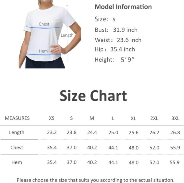 THE GYM PEOPLE Women's Workout Short Sleeve Breathable T-Shirts Athletic Yoga Tee Tops - Image 7