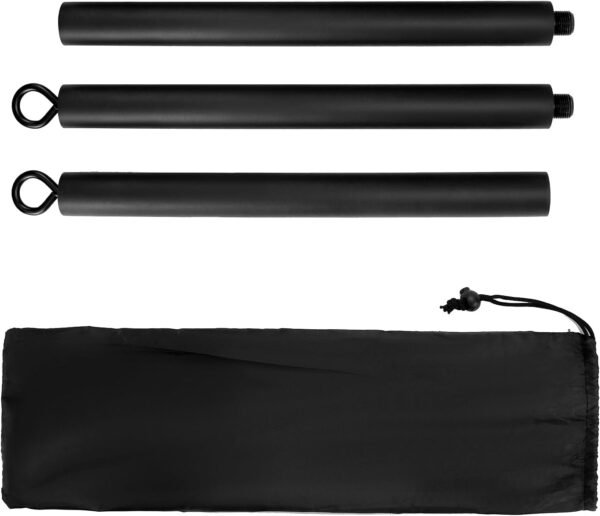 QWORK Resistance Band Bar Pilates Bar Home Gym Fitness Workout Bar for Strength Training Cardio Exercise - 108CM - Max Load 800lb (Portable Detachable Stick x3) - Image 7