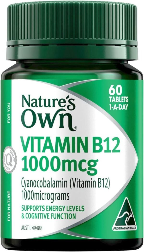 Natures Own High Strength B12 1000mcg Tablets 60