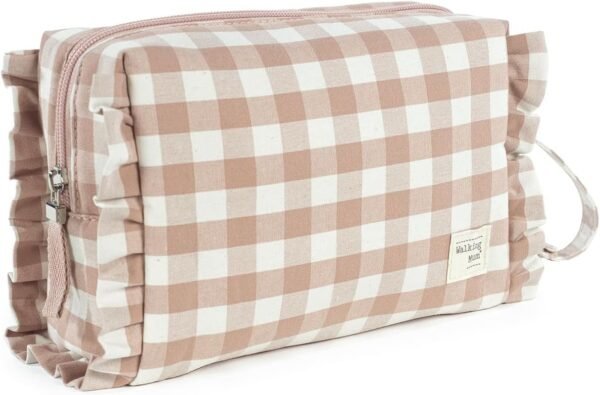Walking Mum. Remy Baby Toiletry Bag, Small Organiser for Baby Care and Hygiene Accessories, Convenient and Comfortable to Carry, Pink, Dimensions 21 x 15 x 9 cm, 36351 - Image 4