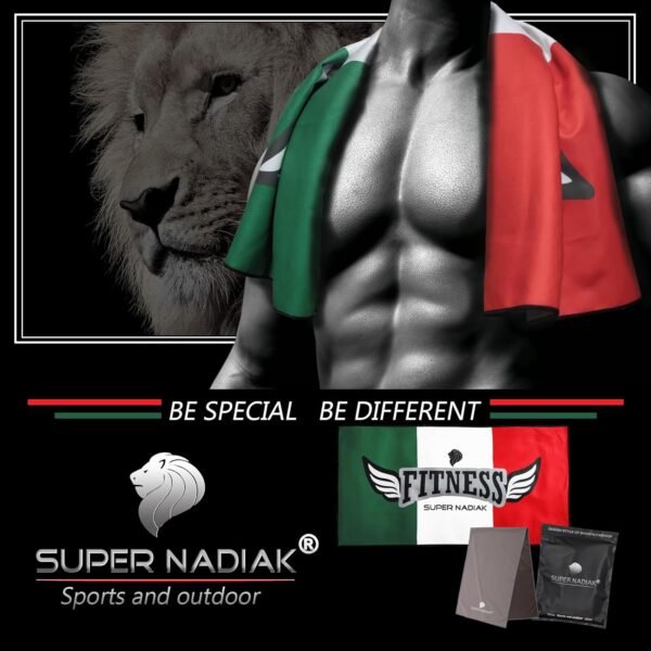 super NADIAK Gym Towel-Microfiber Towel-Microfiber Sheet -Towel for Workouts - Sport,Fitness,Gym Wipe Men's Gym Towels - Microfiber Gym Towel - Gym Wipe Sport Towel - Fitness Accessories - Image 7