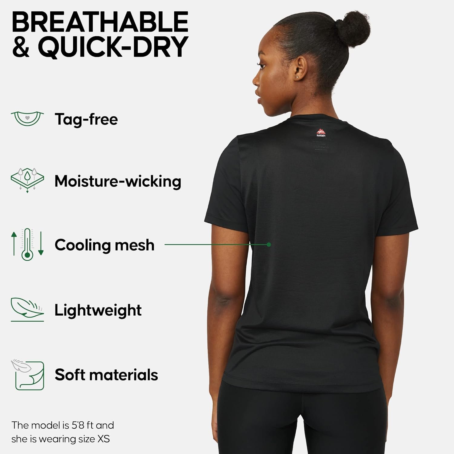 DANISH ENDURANCE Gym Sports T-Shirt, Workout & Sports Top, Lightweight, for Women - Image 2