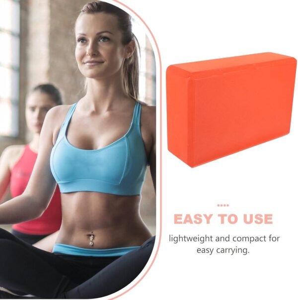 INOOMP Portable Yoga Accessories Foam Blocks Training Accessories Pilates Blocks Foam Exercise Blocks Fitness for Stretching Cork Yoga Mat Balance Beam Yoga Yoga Blocks Made of - Image 4