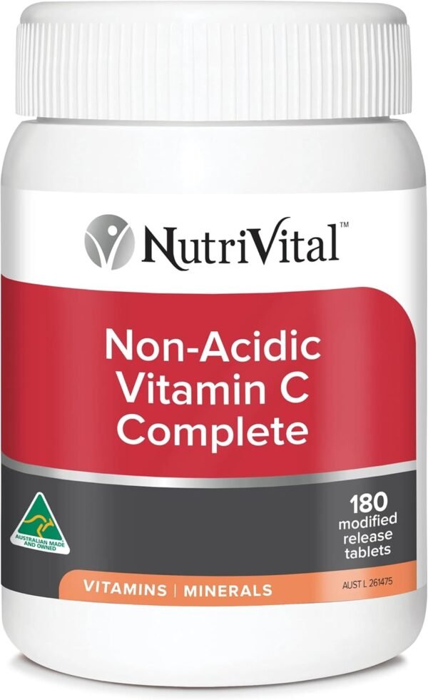 NUTRIVITAL Non-Acidic Vitamin C 180 tabs