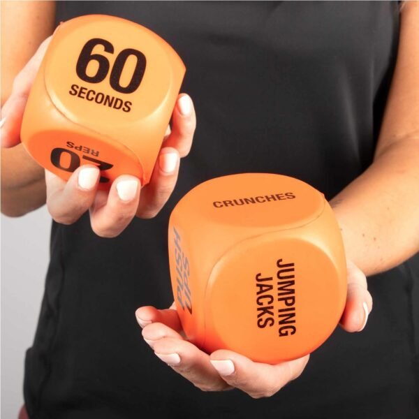 Phoenix Fitness Exercise Dice - Workout Dice Game for Cardio, HIIT and Exercise Classes - Full Body Training Routine for Home & Gym - Orange - Image 5