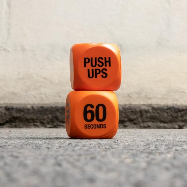 Phoenix Fitness Exercise Dice - Workout Dice Game for Cardio, HIIT and Exercise Classes - Full Body Training Routine for Home & Gym - Orange - Image 9