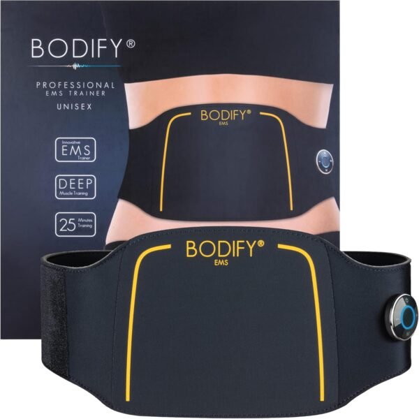 Bodify® EMS Back Trainer Pro - Targeted Stimulation of Back Muscles - Muscle Building and Improved Posture - EMS Training Device - Back Muscle Trainer - for Men and Women - The Original