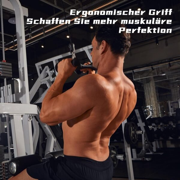 JASPORT Ergonomisches Trizeps-Seil für Indoor krafttraining für das Training von Trizeps, Rüchen, Bauch, für Kraftstation, Smith Rack, Fitnessstudio oder Gym zuhause, Anti-Hornhaut… - Image 4