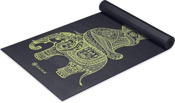 Gaiam Yoga Mat - Premium 6mm Print Extra Thick Non Slip Exercise & Fitness Mat for All Types of Yoga, Pilates & Floor Workouts (68"L x 24"W x 6mm Thick)